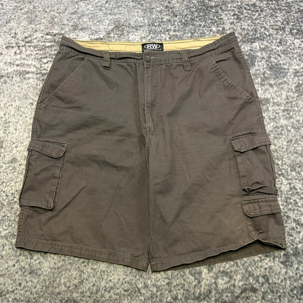 Rugged Wear Cargo Shorts‎ Mens 38 Brown Outdoor Utility Hiking Skater Y2K